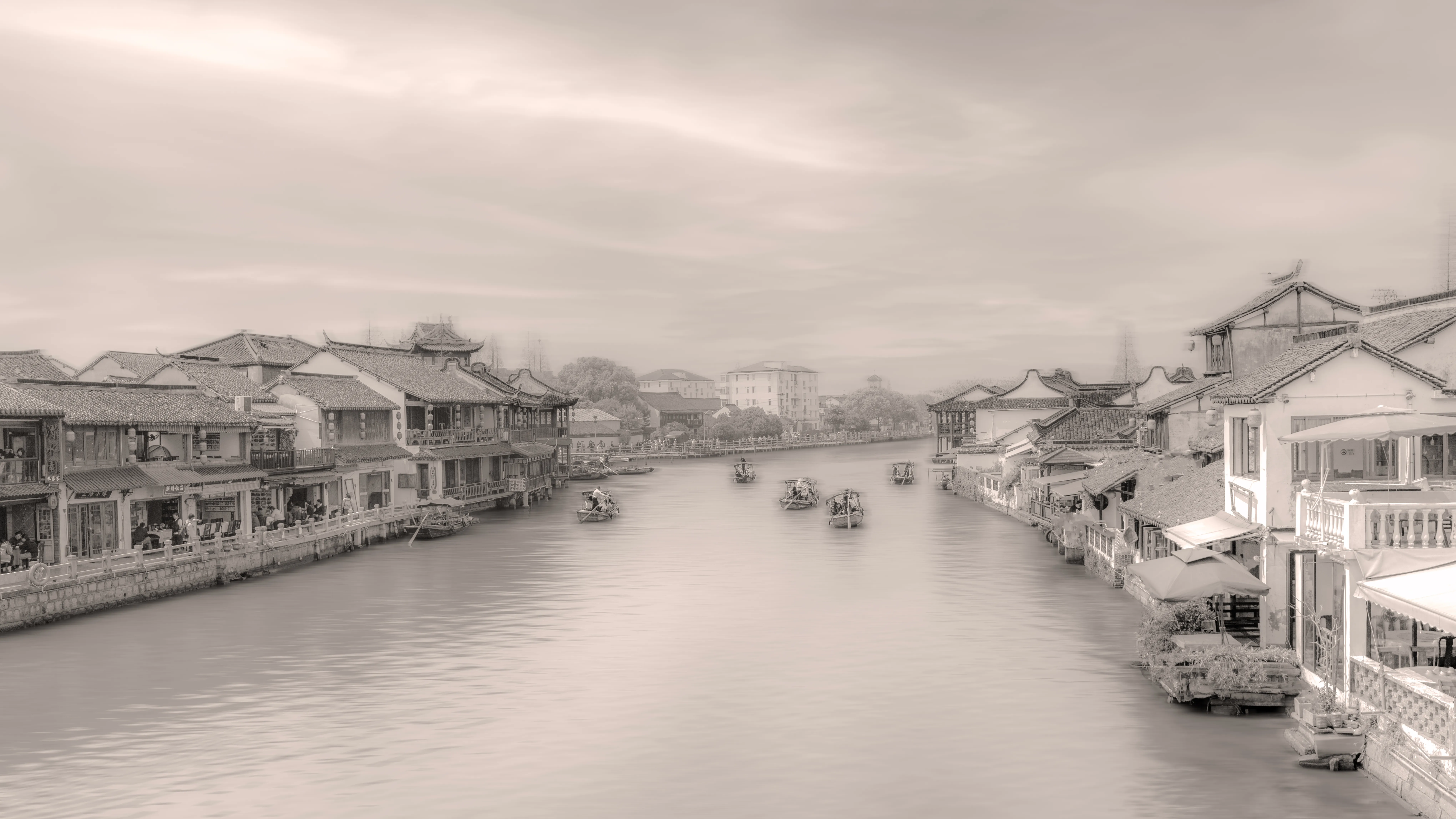 旧忆里的运河长卷